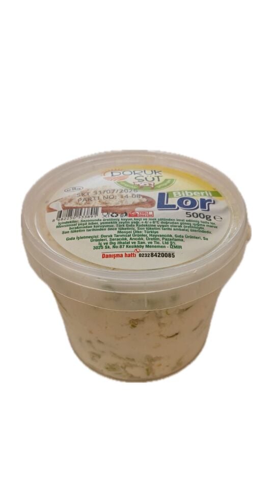 Doruk Süt Tatlı Biberli Lor 500 Gr
