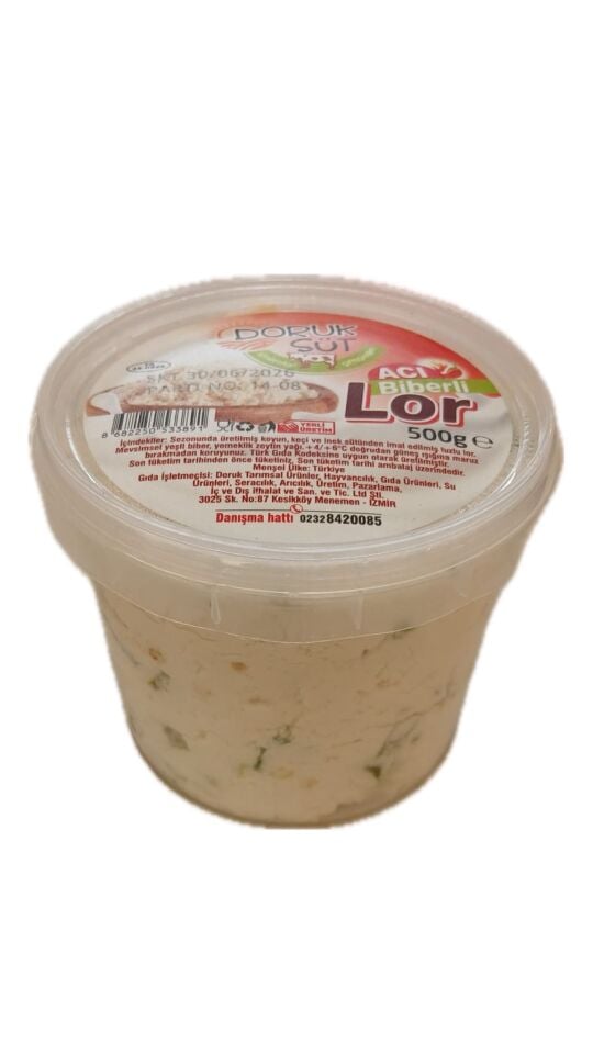 Doruk Süt Acı Biberli Lor 500 Gr