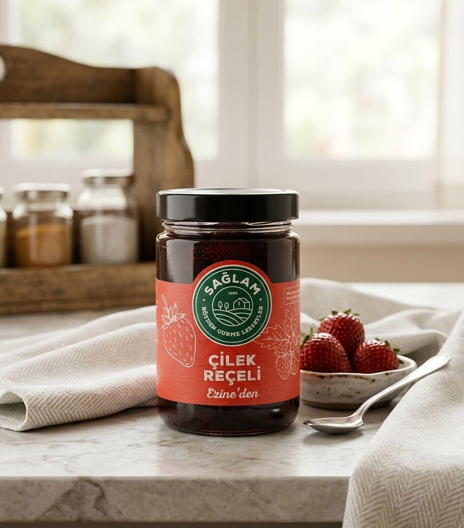 Sağlam Çilek Reçeli 400 Gr