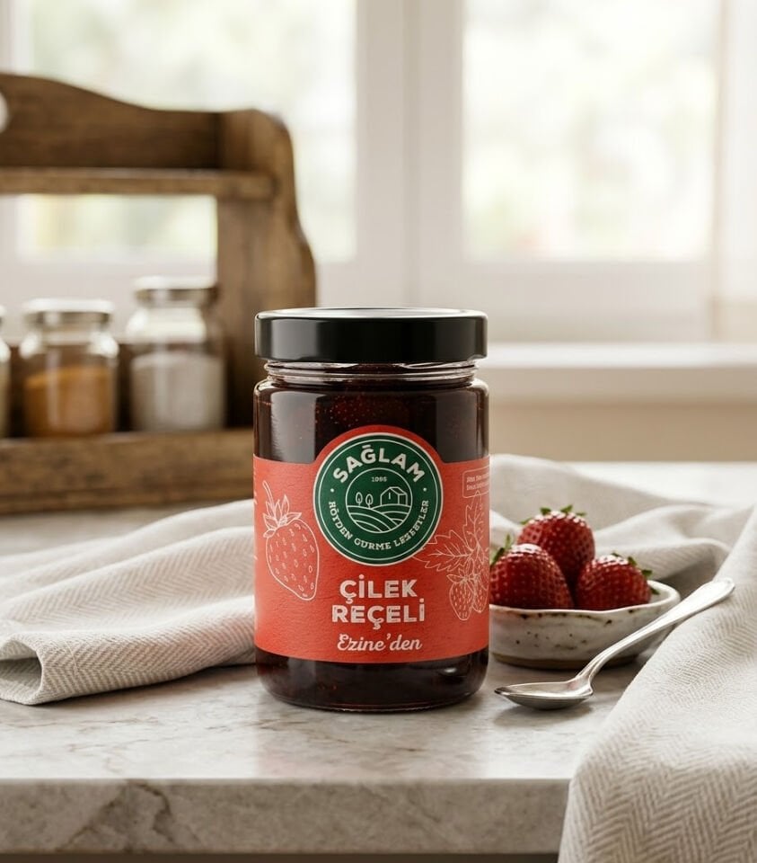 Sağlam Çilek Reçeli 400 Gr