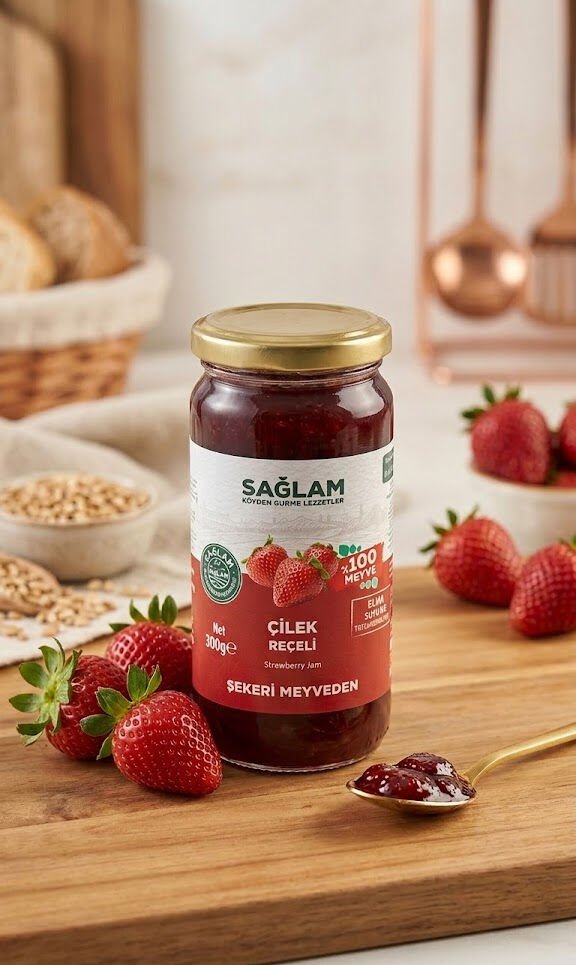 Sağlam Çilek Reçeli 300 Gr