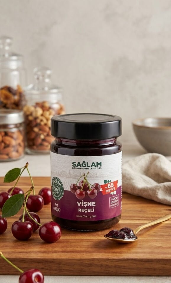 Sağlam Vişne Reçeli 400 Gr