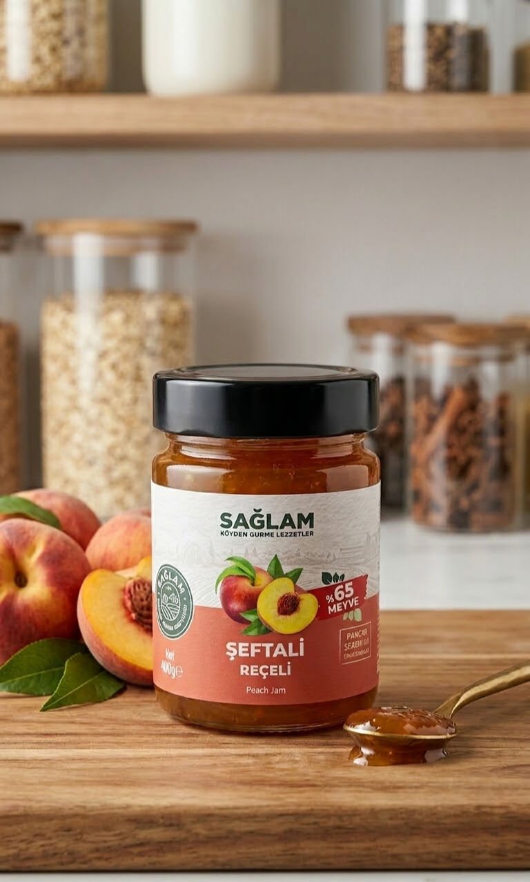 Sağlam Şeftali Reçeli 400 Gr