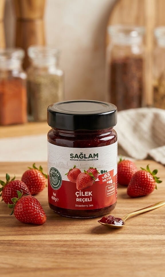 Sağlam Çilek Reçeli 400 Gr