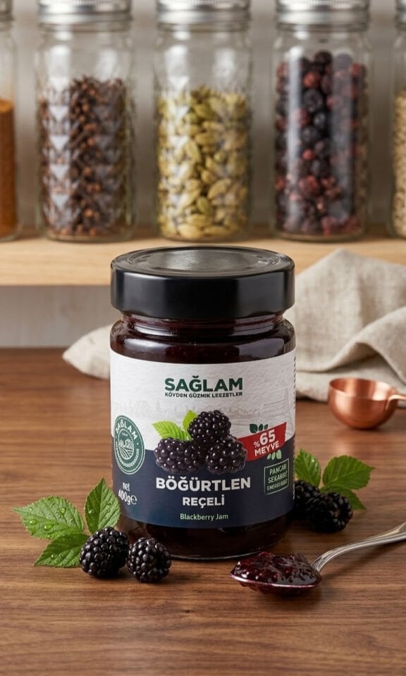 Sağlam Böğürtlen Reçeli 400 Gr