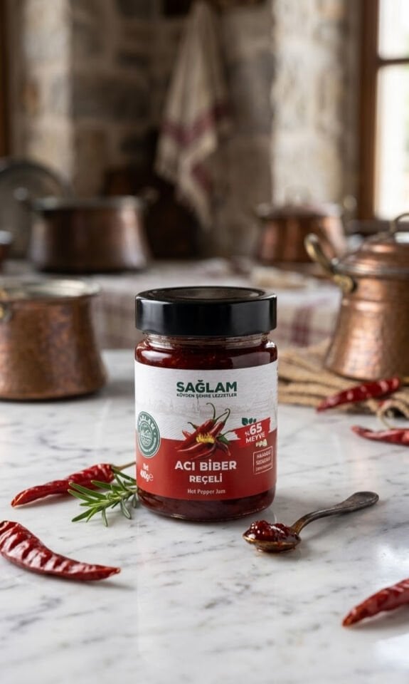 Sağlam Acı Biber Reçeli 400 Gr