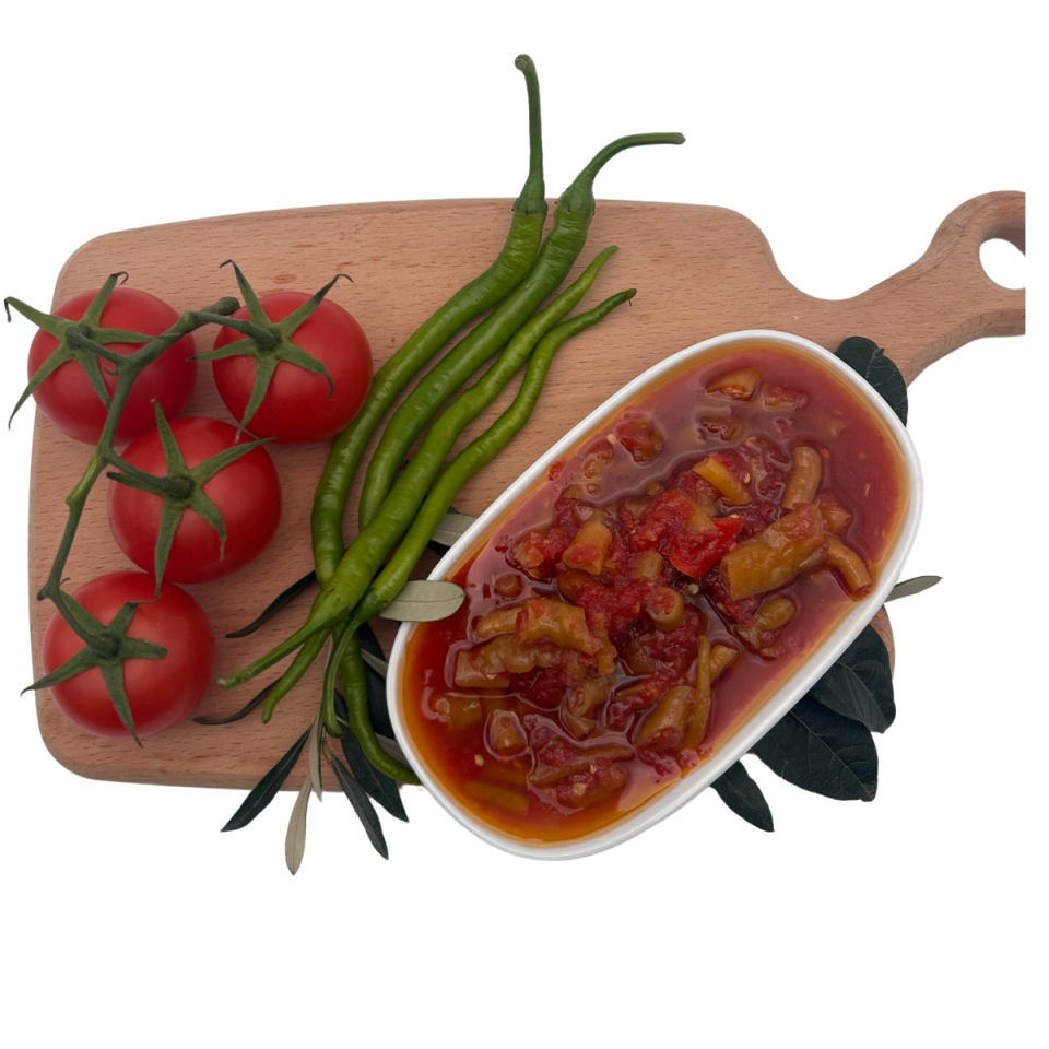 Özel Domates Soslu Acı Biber 350 Gr