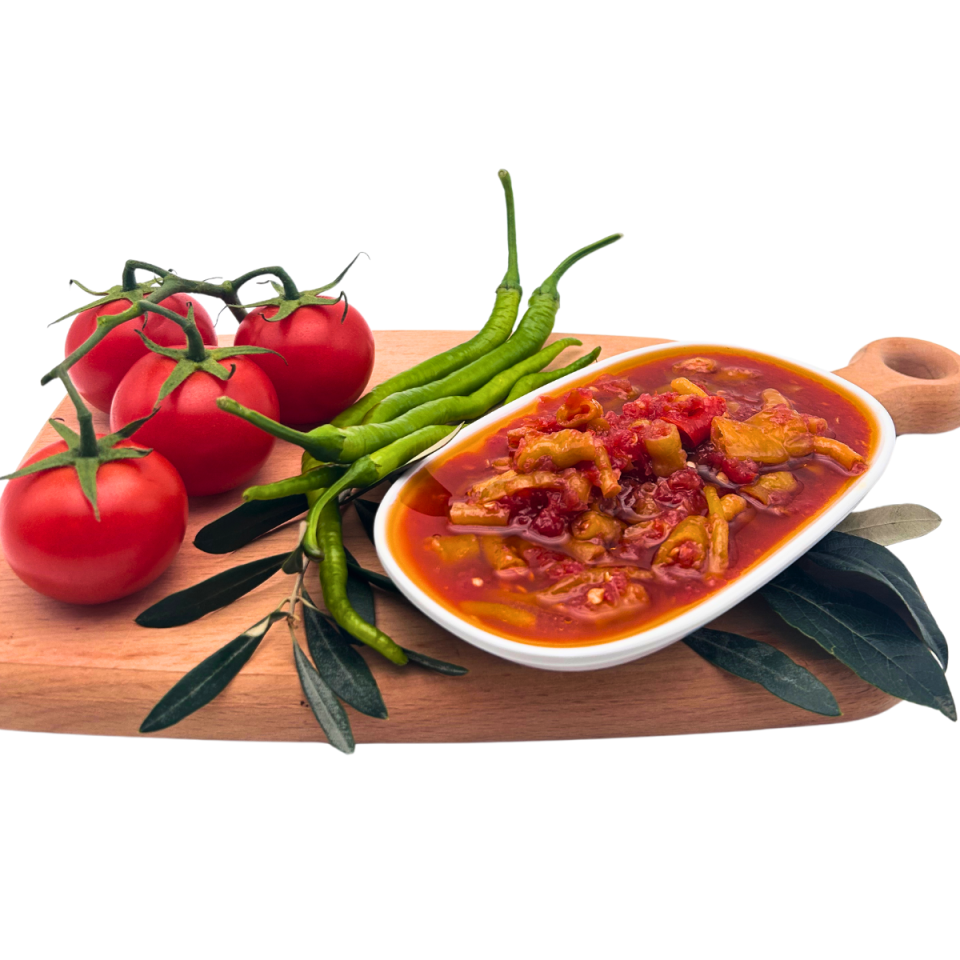 Özel Domates Soslu Acı Biber 350 Gr