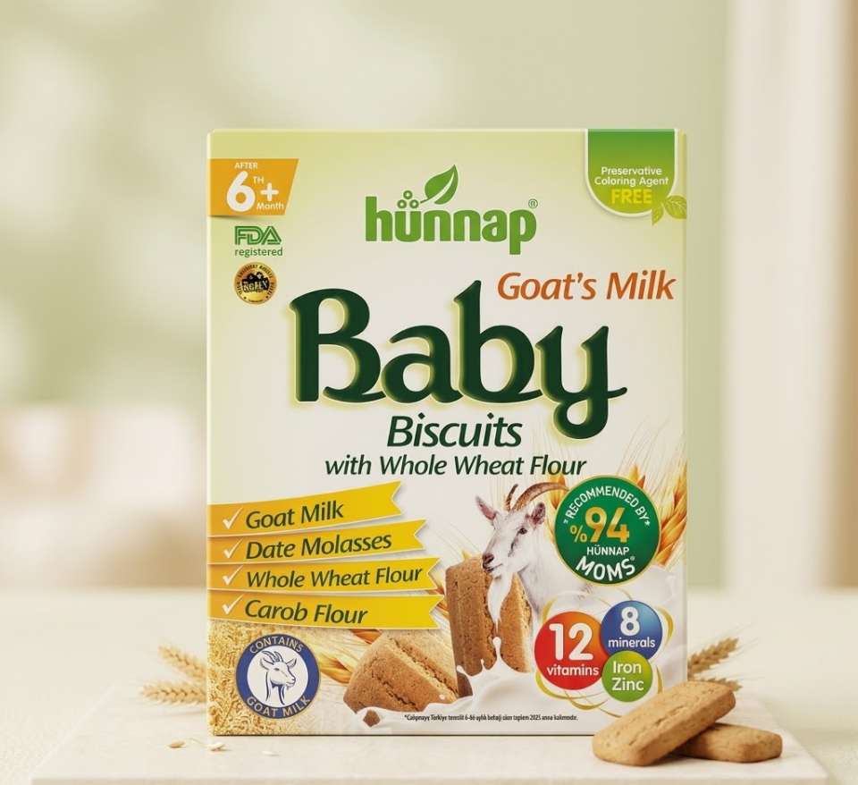 Hünnap Keçi Sütlü Bebe Bis. 400 Gr