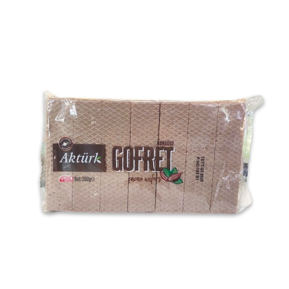 Aktürk Kakaolu Gofret 200 Gr