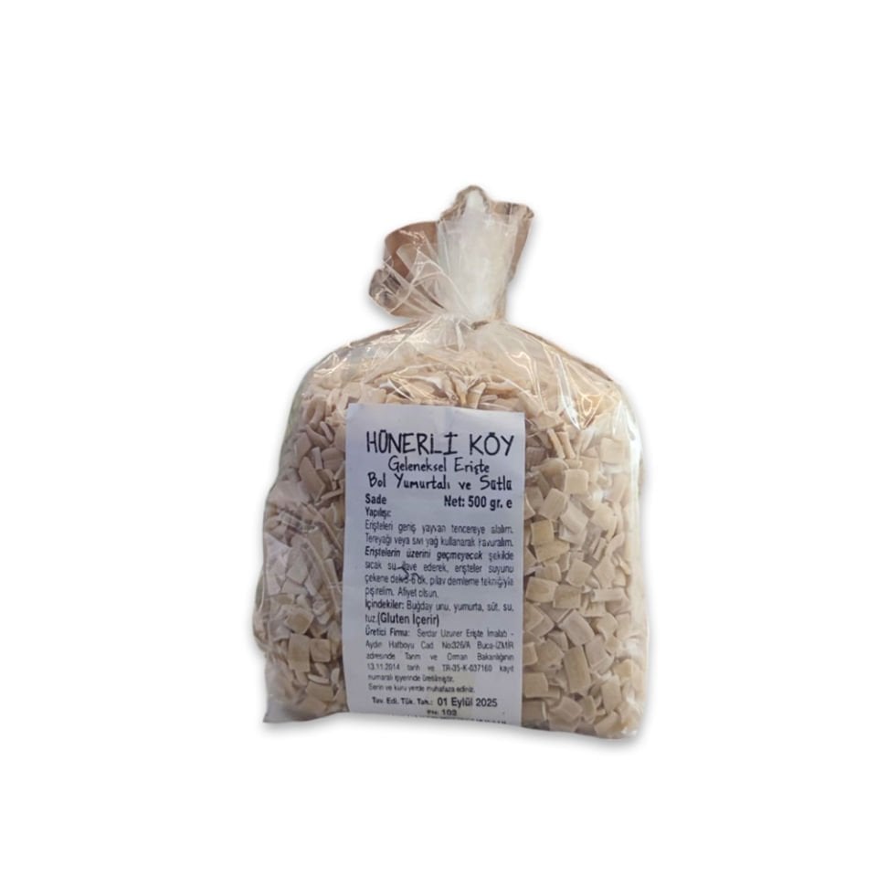 Hünerli Köy Sade Erişte 500 Gr