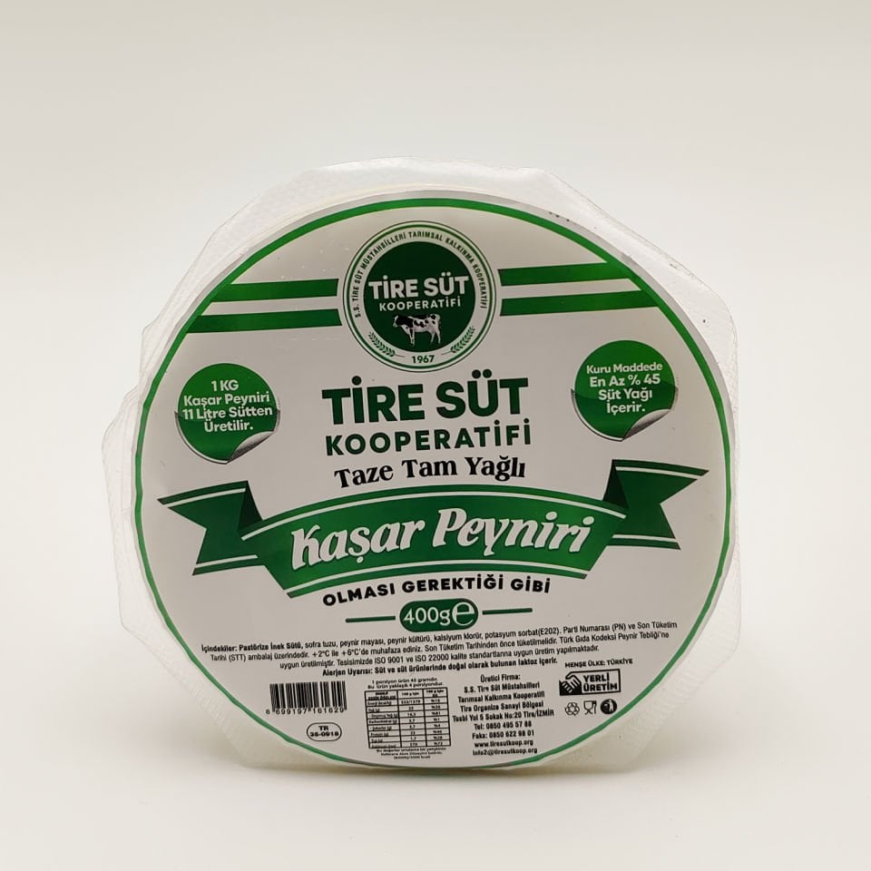 Tire Süt Koop Kaşar Peyniri 400 Gr