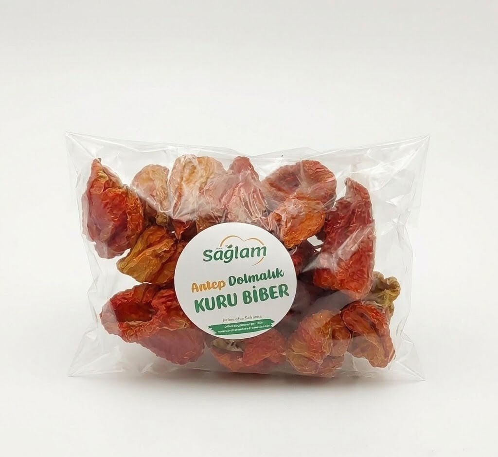 Dolmalık Kuru Antep Biberi Yarım Dizi