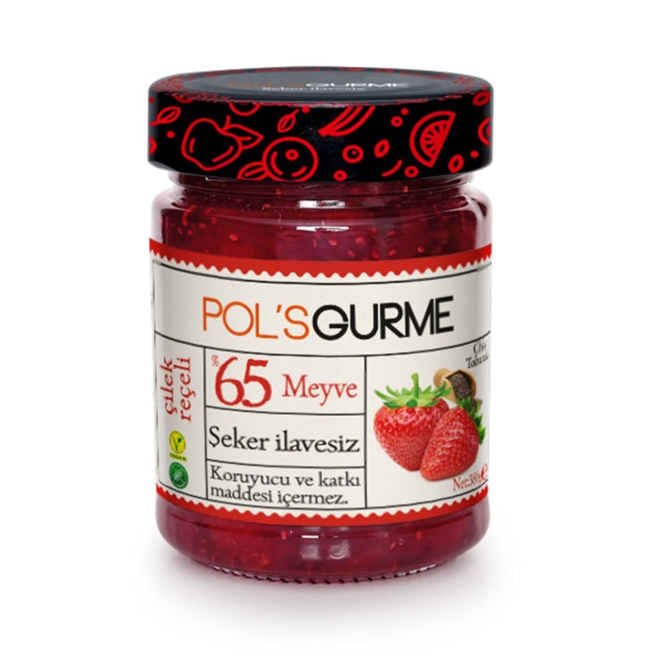 Pols Gurme Çilek Reçel 380 Gr