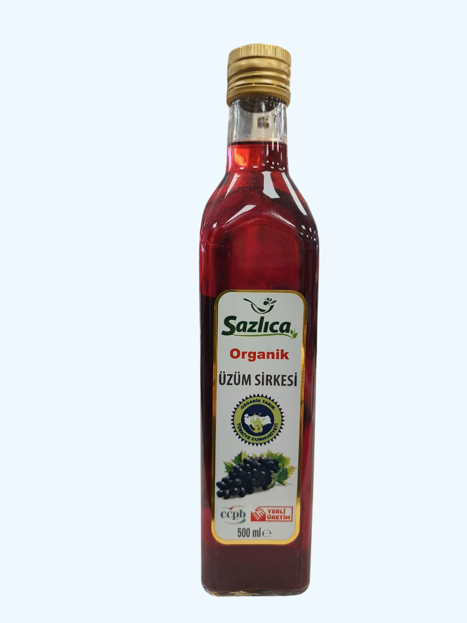 Sazlıca Org.Üzüm Sirkesi 500 Ml
