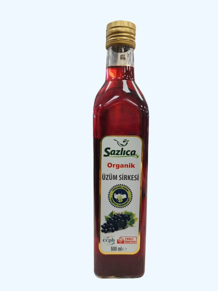 Sazlıca Org.Üzüm Sirkesi 500 Ml