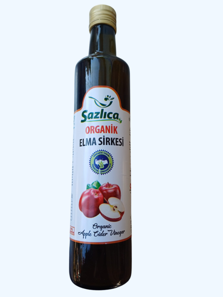 Sazlıca Organik Elma Sirkesi 500 Ml