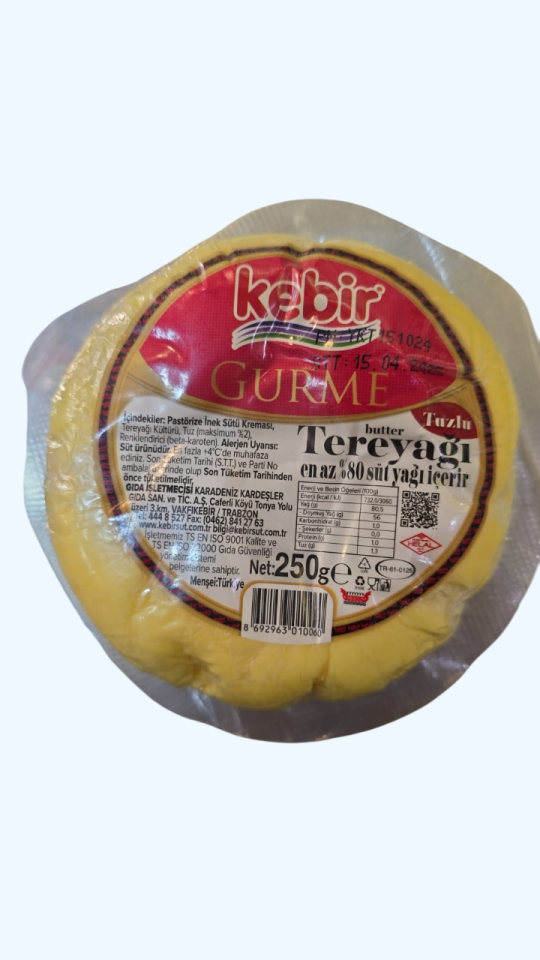 Kebir Gurme Tereyağ 250 Gr Tuzlu