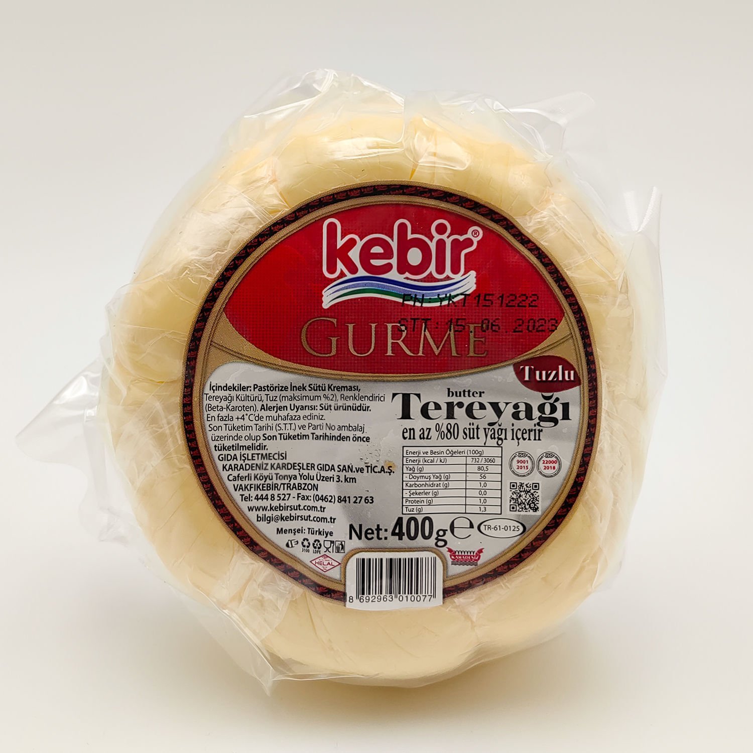 Kebir Grm 400 Gr Tuzlu Tereyağ