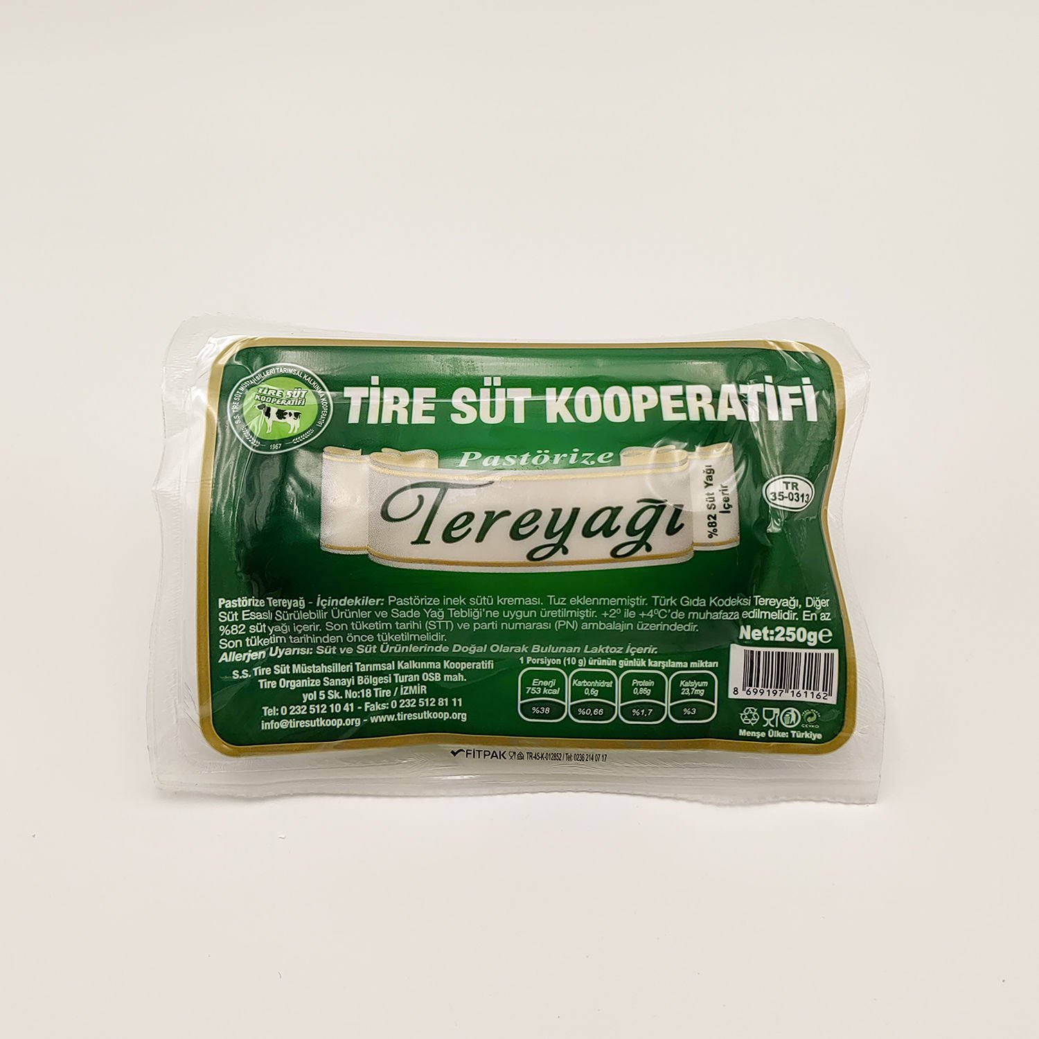Tire Süt Koop Tereyağı 250 Gr